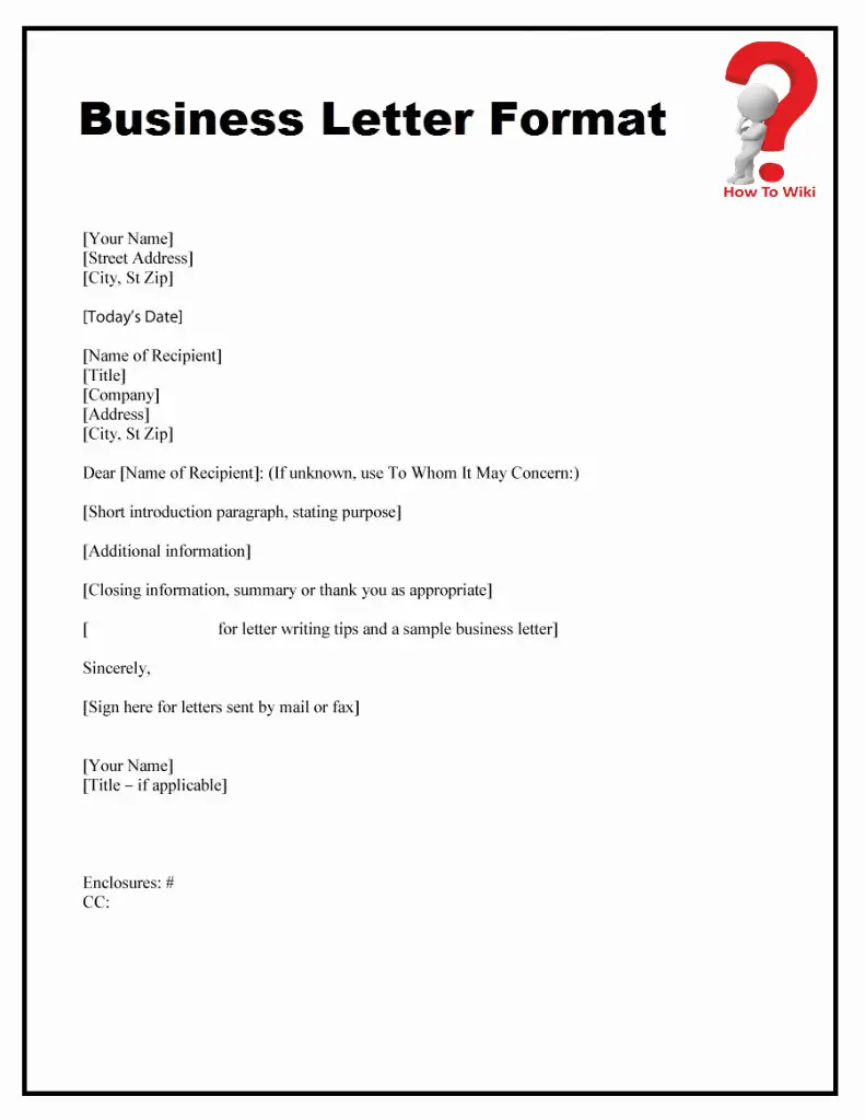 How to Write a Business Letter for a Company [With Example ...