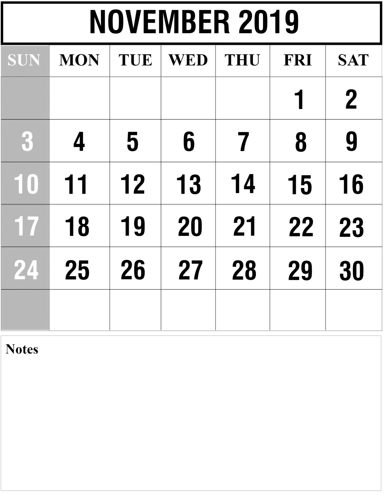 How To Schedule Your Month With November 2019 Printable Calendar 