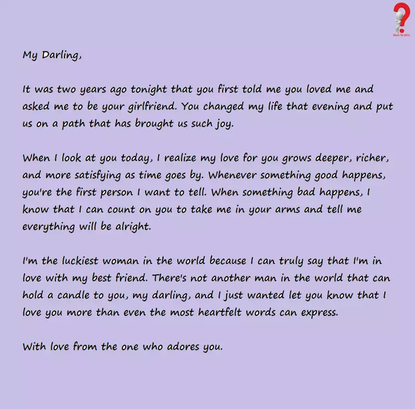 How To Write Love Letter For Boyfriend Howtowiki